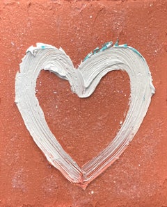 "My Sun-kissed Heart" Pop Art Oil Painting Wood with White Floater Frame
