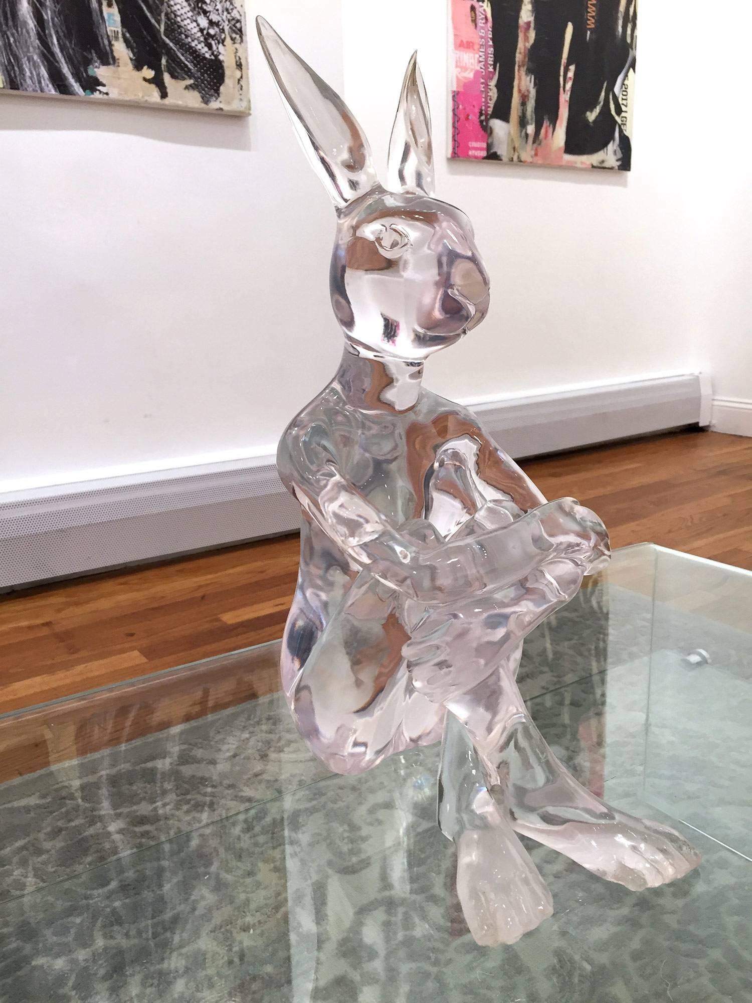 Lolly Rabbitgirl - Sculpture by Gillie and Marc Schattner