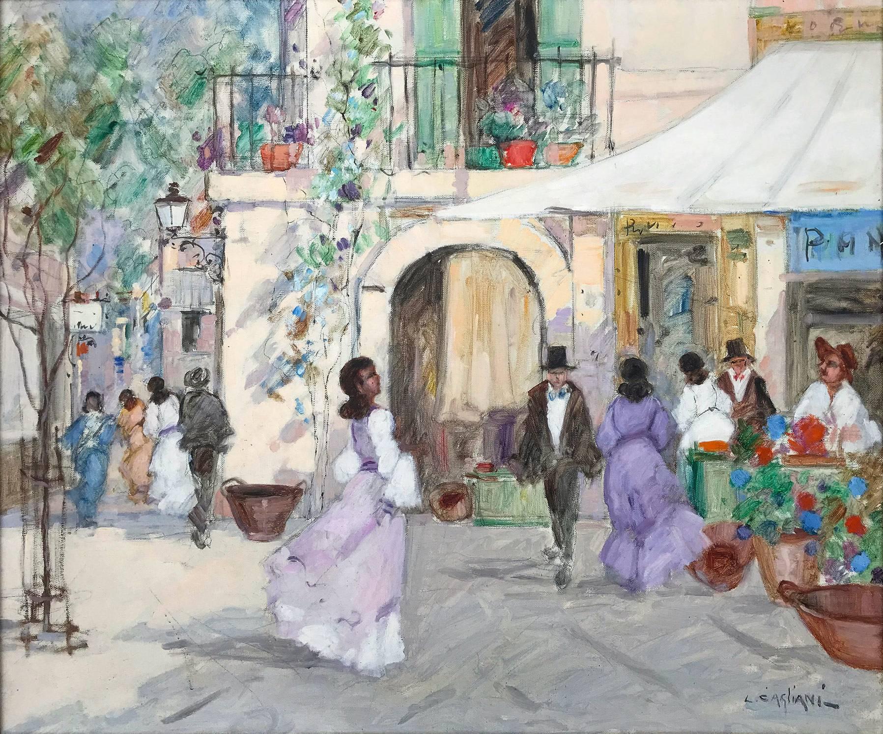 market scene paintings