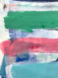 "Martha's Vineyard" Contemporary Colorful Painting on Heavy Weight Paper