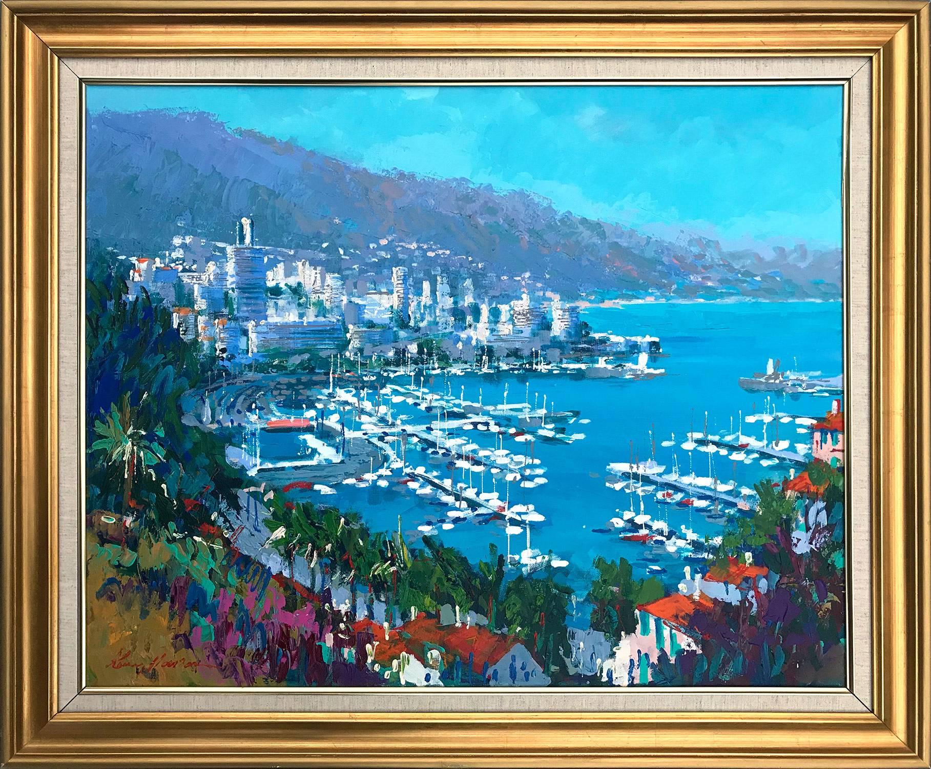 Kerry Hallam Landscape Painting - Monte Carlo, Monaco