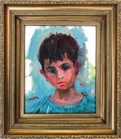 Portrait of a Young Boy in Blue