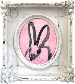 Untitled (Oval Bunny on Pink)