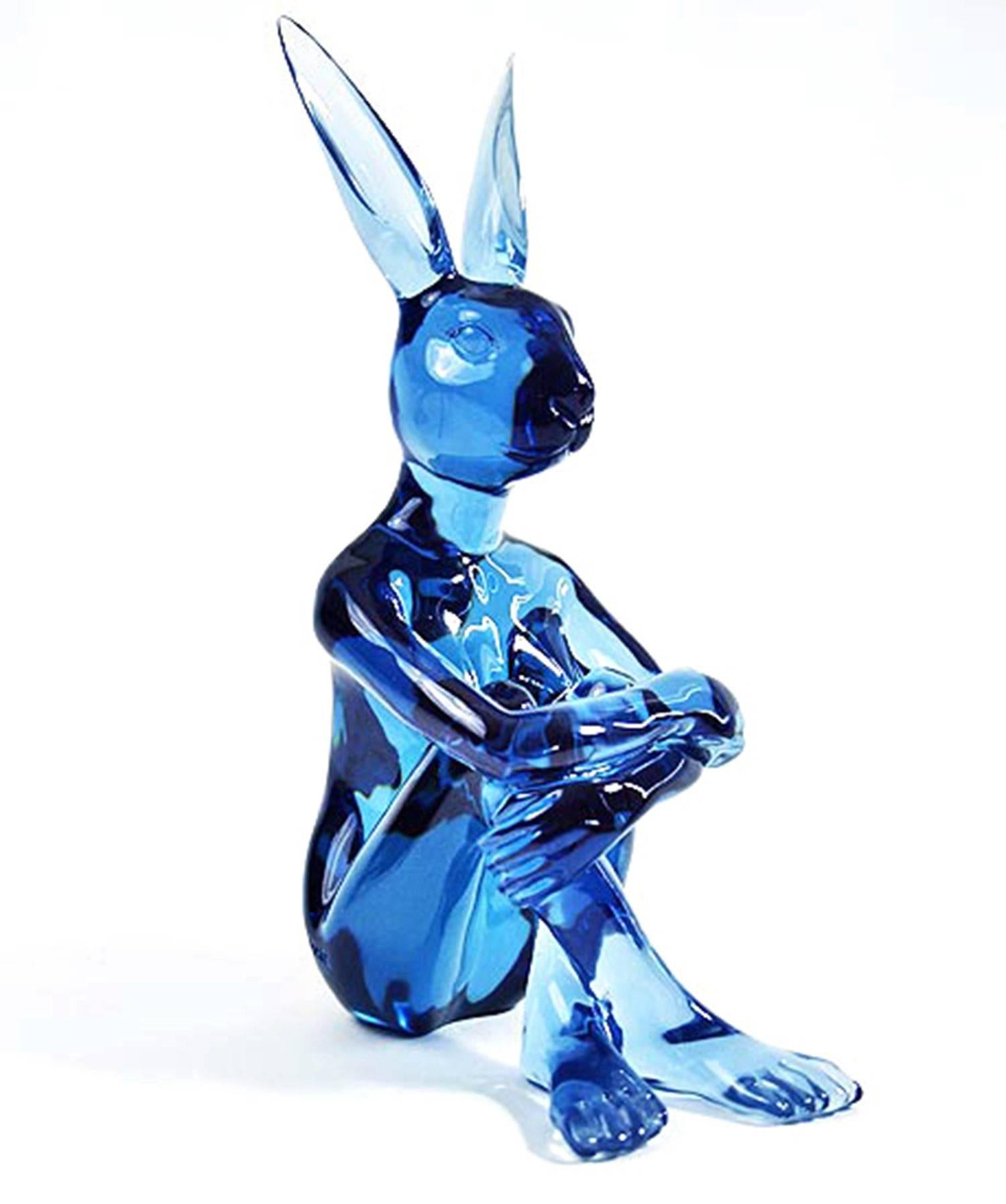 Gillie and Marc Schattner Abstract Sculpture - Lolly Rabbitgirl (Royal Blue)