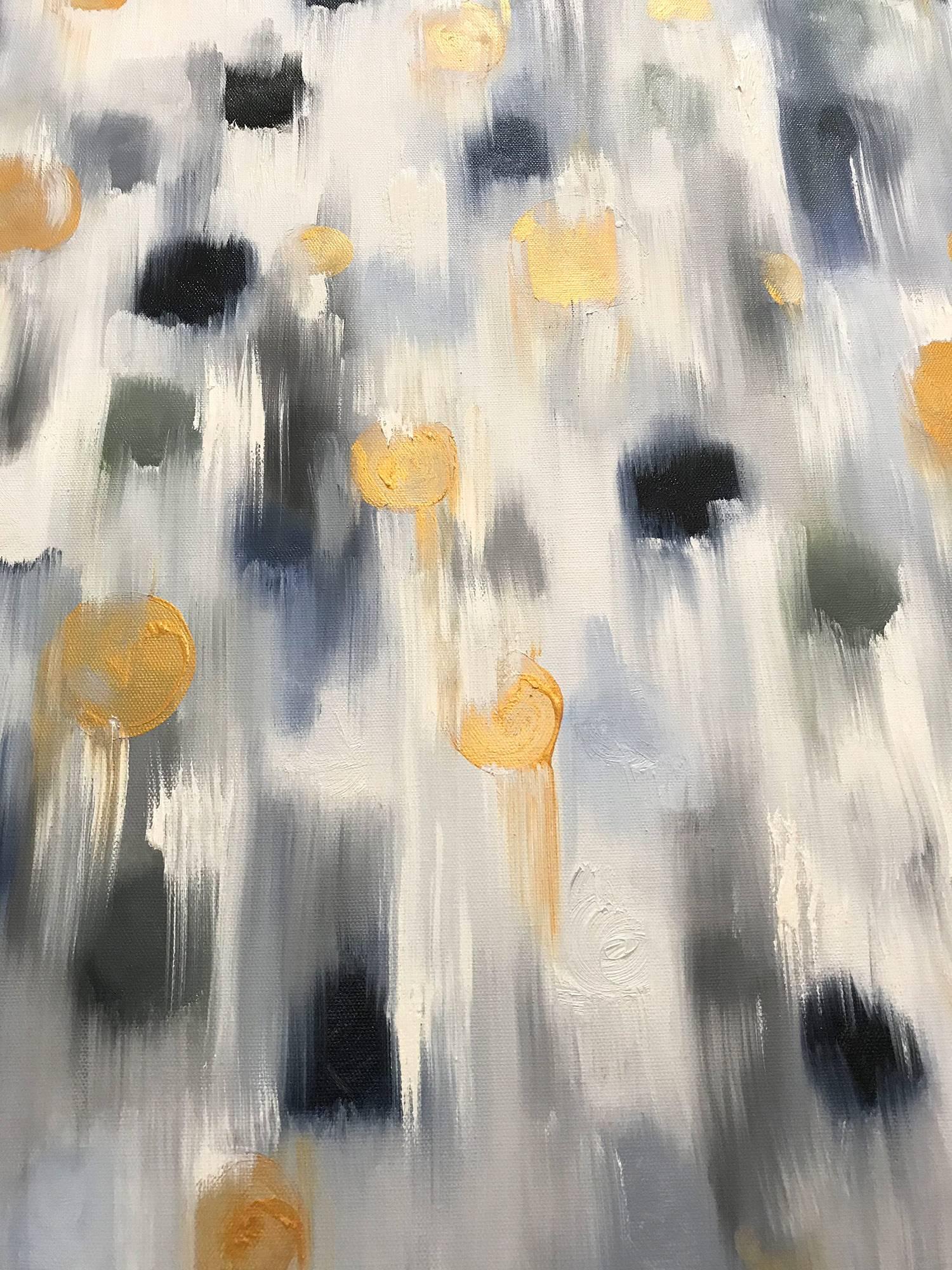 Dripping Dots, Aspen 2 - Contemporary Painting by Cindy Shaoul
