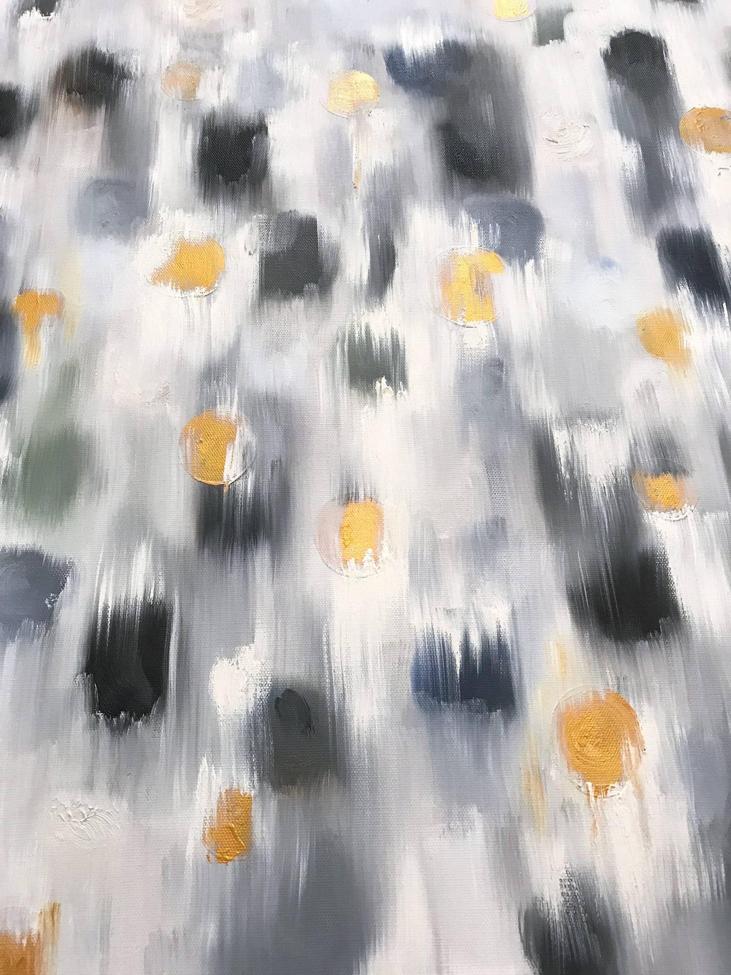 Dripping Dots, Aspen 1 - Painting by Cindy Shaoul