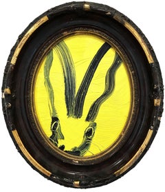 Untitled (Oval Bunny on Light Yellow)