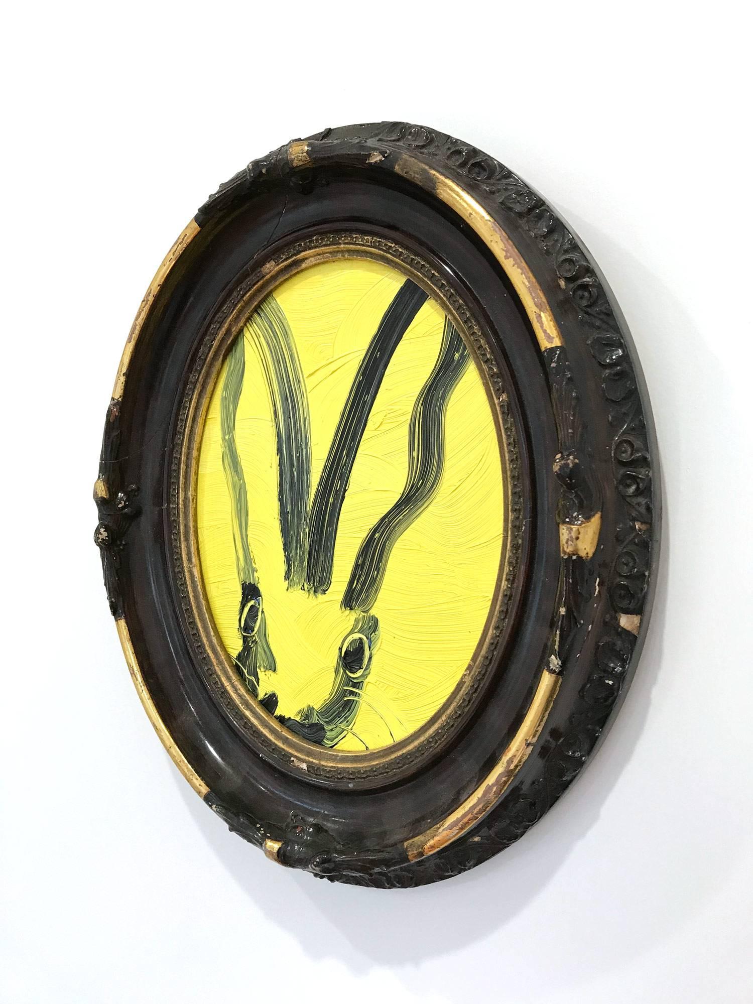 Untitled (Oval Bunny on Light Yellow) 3