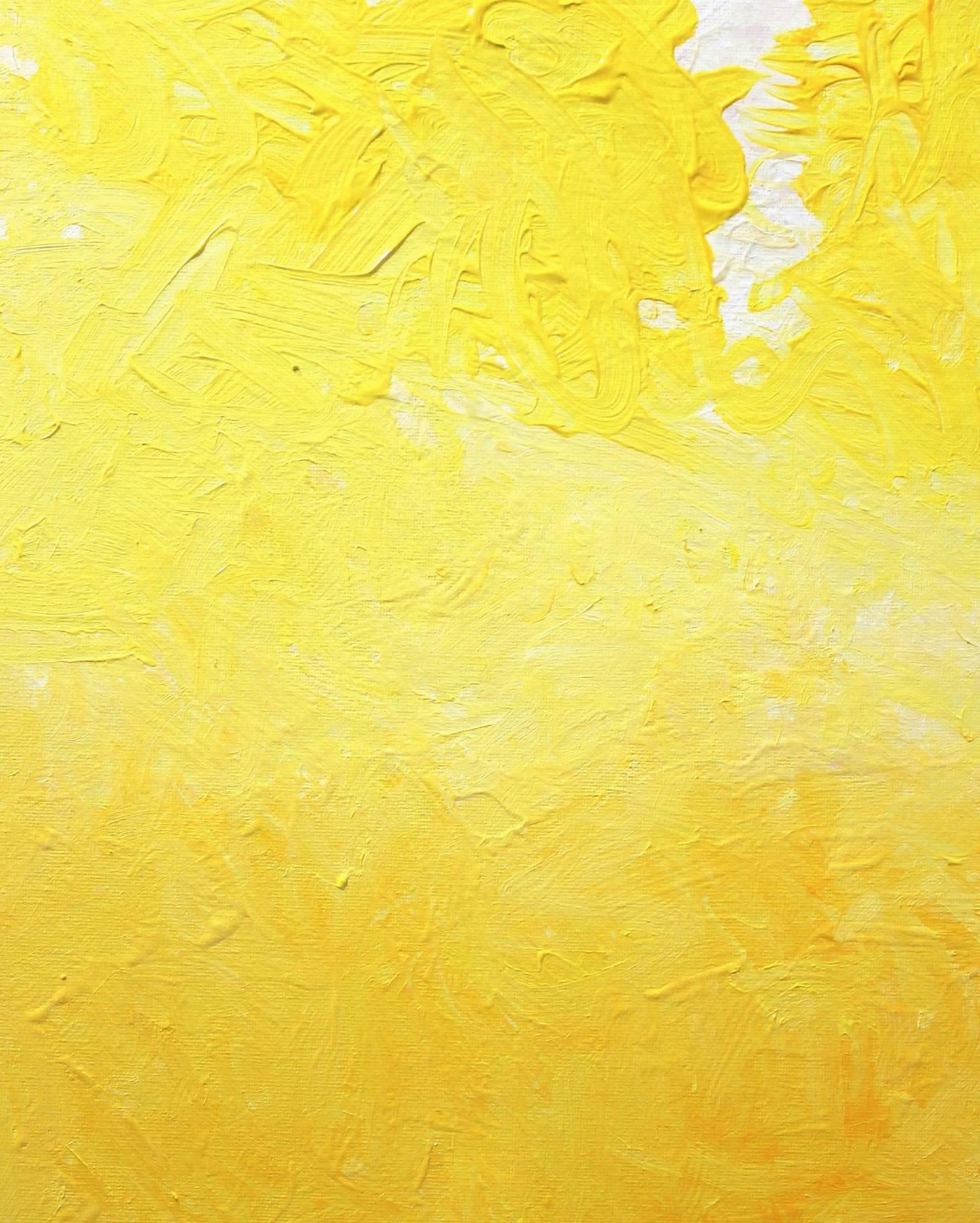 Un matin lumineux en jaune et blanc - Contemporain Painting par Robert Gregory Phillips