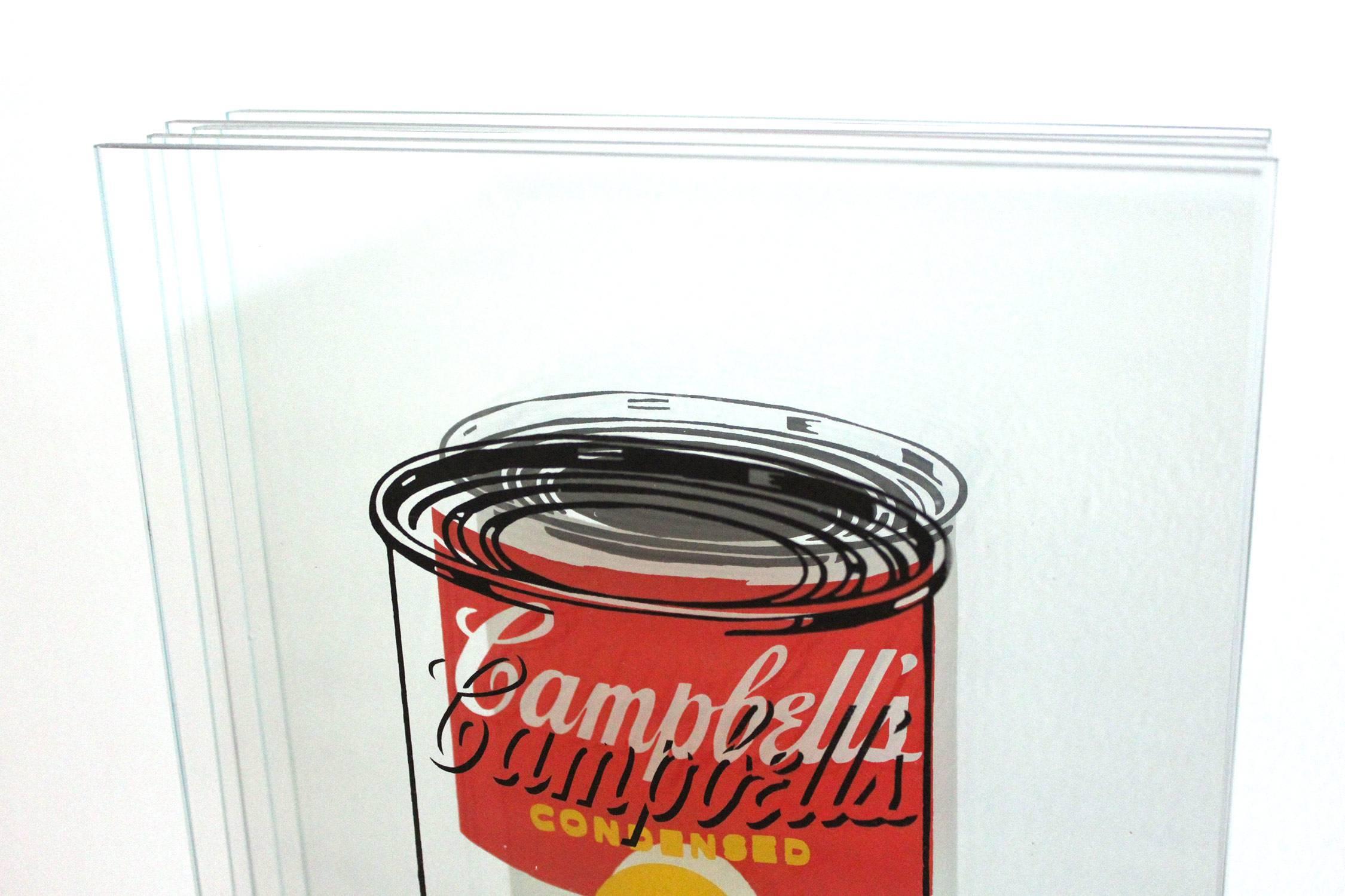 Sculpture en verre 3D « Campbell's Tomato Soup » d'après Andy Warhol en vente 2