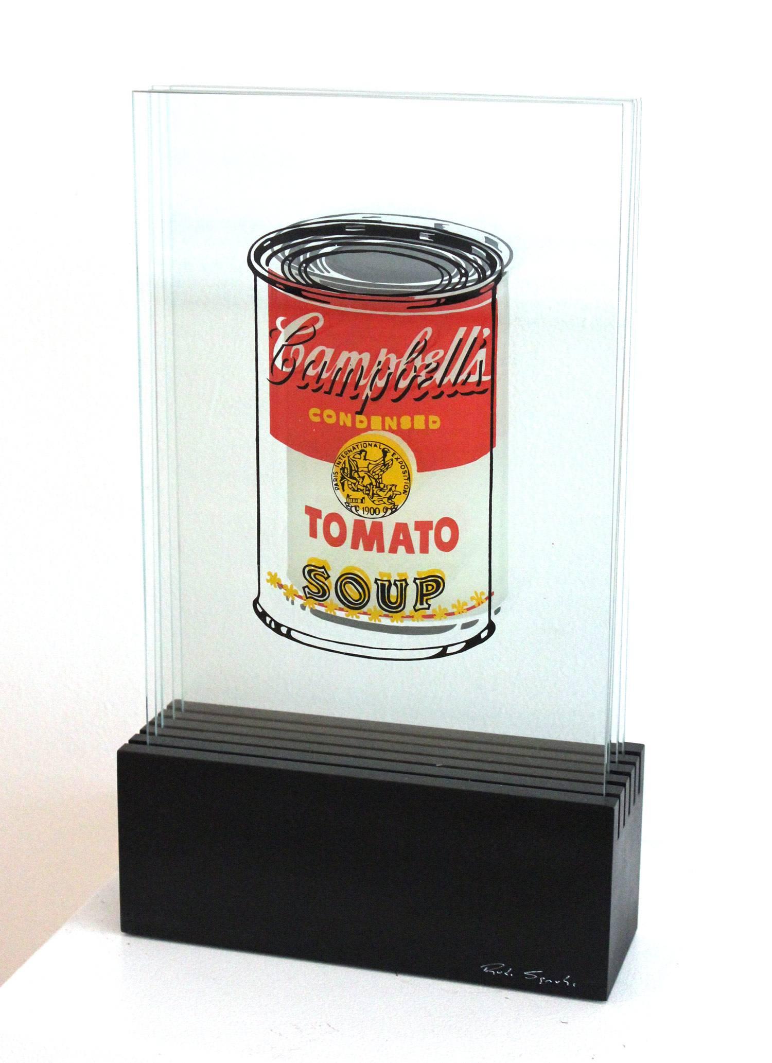 Sculpture en verre 3D « Campbell's Tomato Soup » d'après Andy Warhol en vente 6