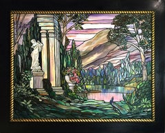 Paesaggio romantico con vista sul lago