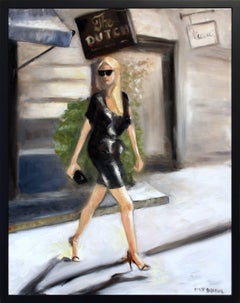 "The Dutch" Impressionistic Oil Painting on Canvas of Woman in Haute Couture