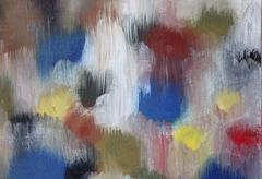 "Dripping Dots - Fall Lights” Colorful Contemporary Oil Painting on Canvas