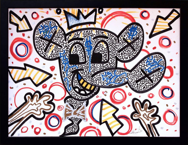 LA II (Angel Ortiz) Animal Painting - Mouse King