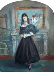 Interior Scene of Spanish Dancer