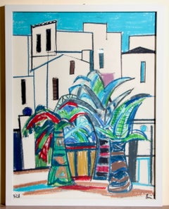 6er-Set von Mixed-Media-Arbeiten aus der Mitte des Jahrhunderts aus Ibiza, expressionistisch, Josef Karl Nerud