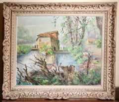 Mid-Century French Post-Impressionist, Roger Dupont, Moulin de Rochereuil
