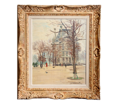 Olio francese di metà secolo, Parigi, Pavillon de Flore, Louvre, Constant Le Breton