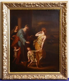 19th Century Dresden Royal Gallery Copy after Adriaen van der Werff Hagar Oil