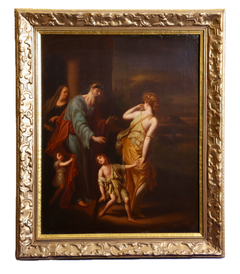 19th Century Dresden Royal Gallery Copy after Adriaen van der Werff Hagar Oil