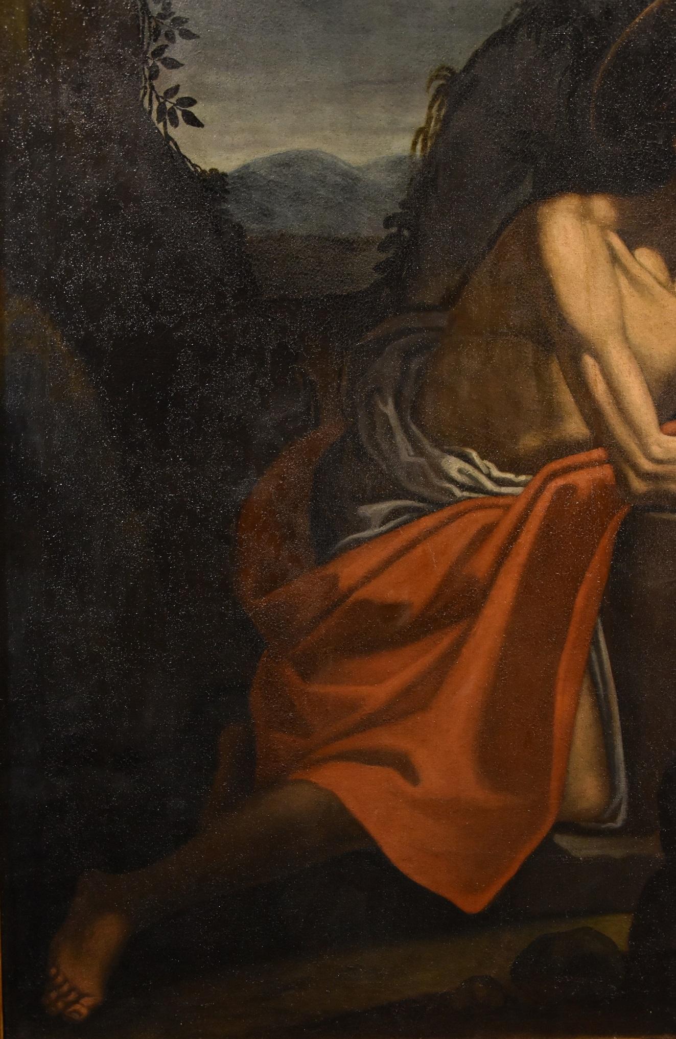 Saint Jerome De Somer Paint Oil on canvas 17th Century Old master Flemish Art For Sale 5