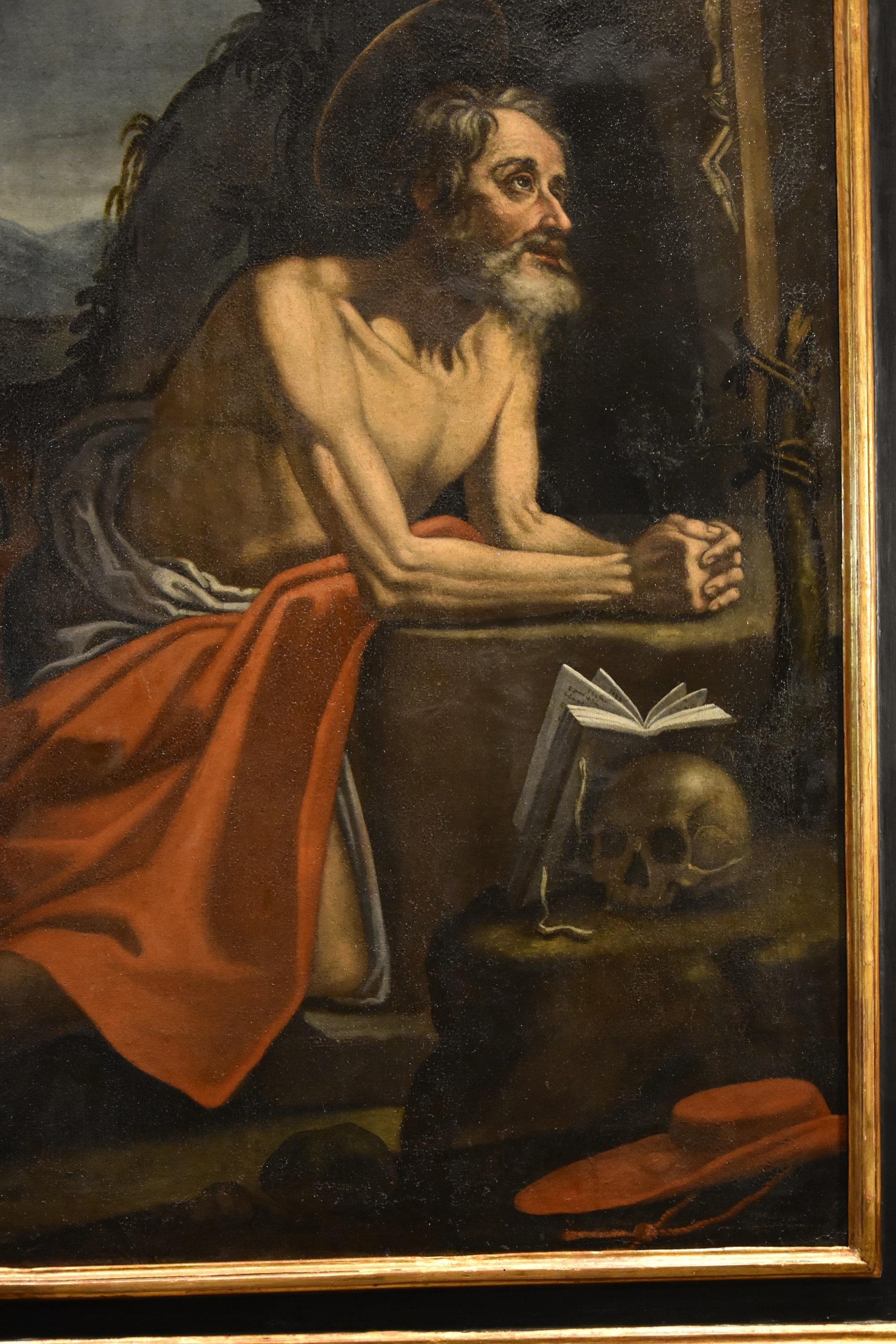 Saint Jerome De Somer Paint Oil on canvas 17th Century Old master Flemish Art For Sale 12