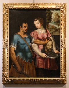 Salome Baptist Campi 16th Century Oil on canvas Old master Portrait Italy Art