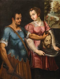 Salome Baptist Campi 16th Century Oil on canvas Old master Portrait Italy Art