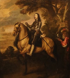 Portrait Charles I Van Dyck Paint 17/18th Century Oil on canvas Old master Art