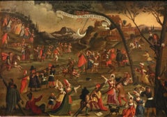 Allegory Of Human Folly Van Bredael Paint 17/18th Century Oil on canvas Flemish