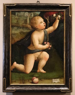 San Giovanni Battista, Palmezzano, dipinto del XV/XVI secolo, olio su tavola, maestro antico, Italia