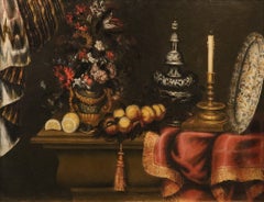 Still-life Flower Tibaldi Paint 17th Century Oil on canvas Old master Italy Art
