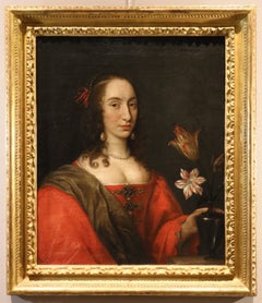 Portrait Van Honthorst 17th Century Paint Oil on canvas Old master Flemis school