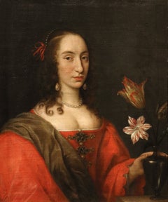Portrait Van Honthorst 17th Century Paint Oil on canvas Old master Flemis school