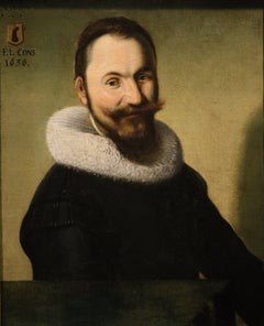 Portrait Hoffmann 17th Century Oil on canvas Old master Flemish school