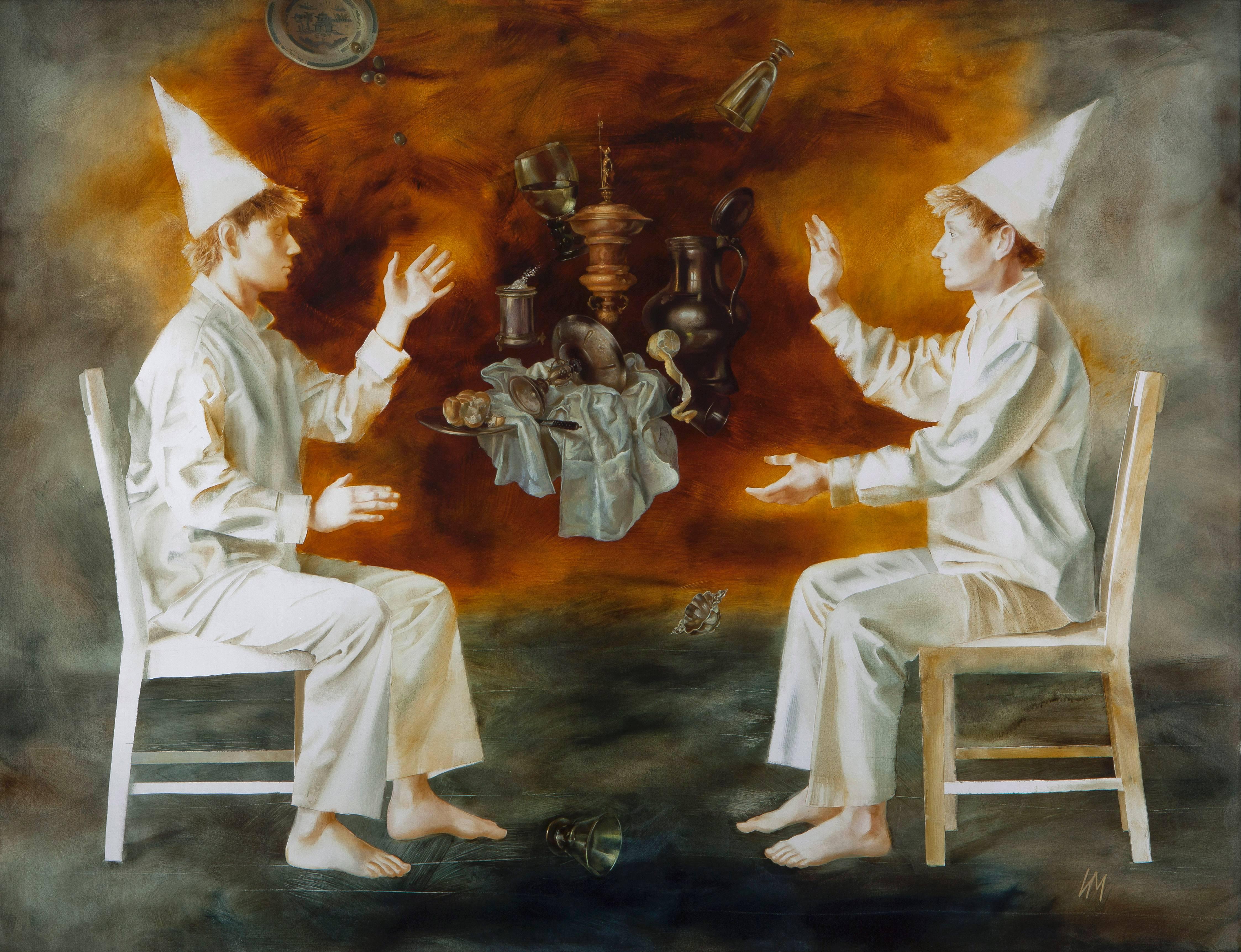 Igor + Marina Figurative Painting - Flying Saucers