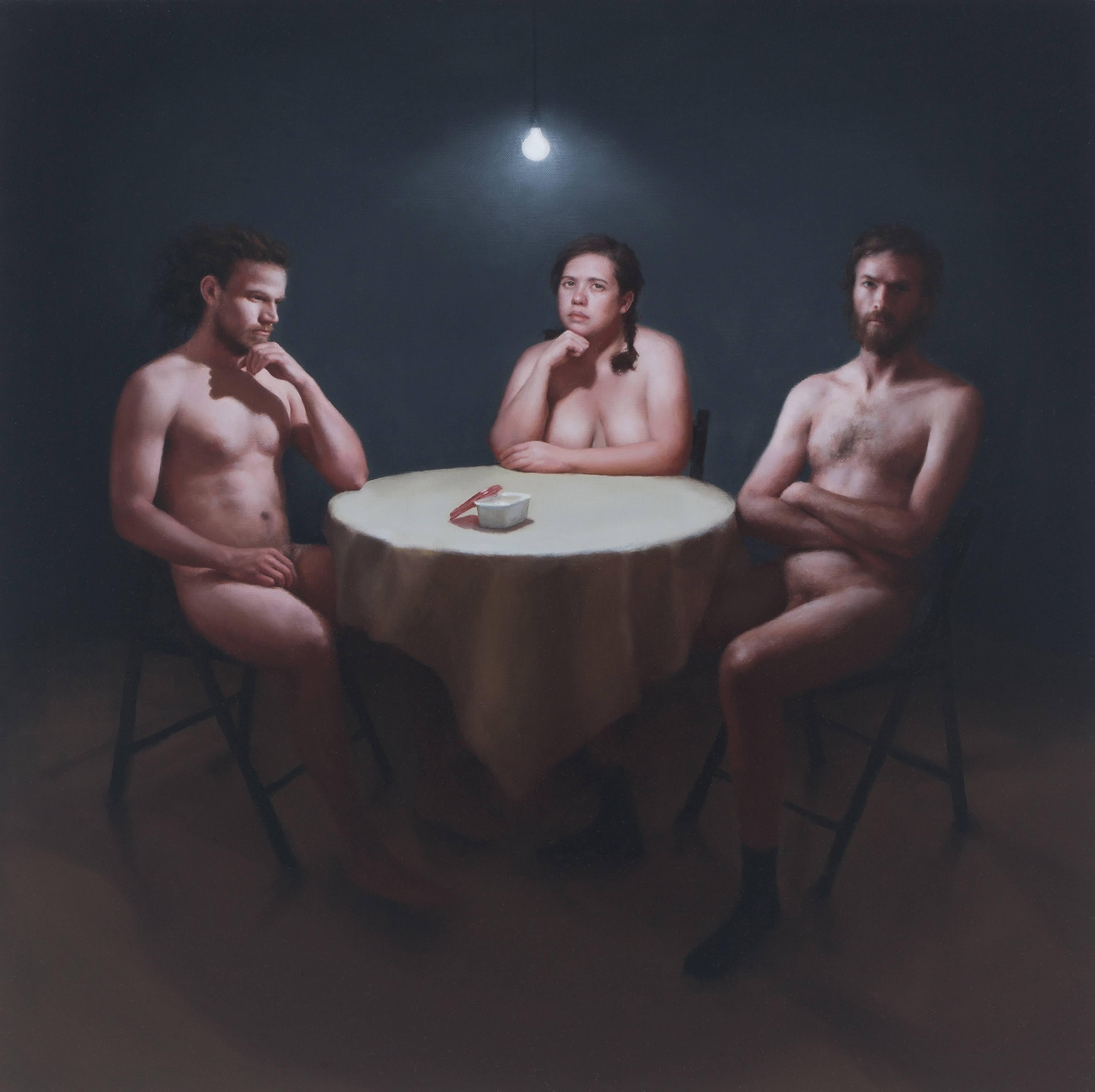 Katie O'Hagan Figurative Painting - Wrong Butter