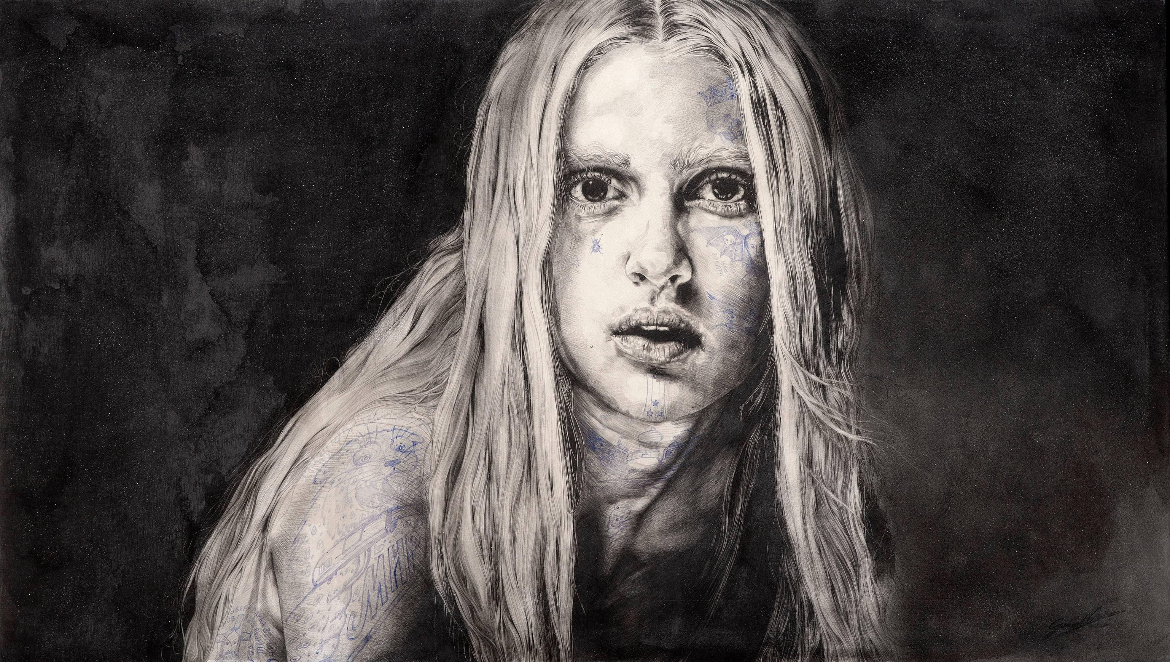 Figurative Painting Gabriel Moreno - Fragilité russe IV