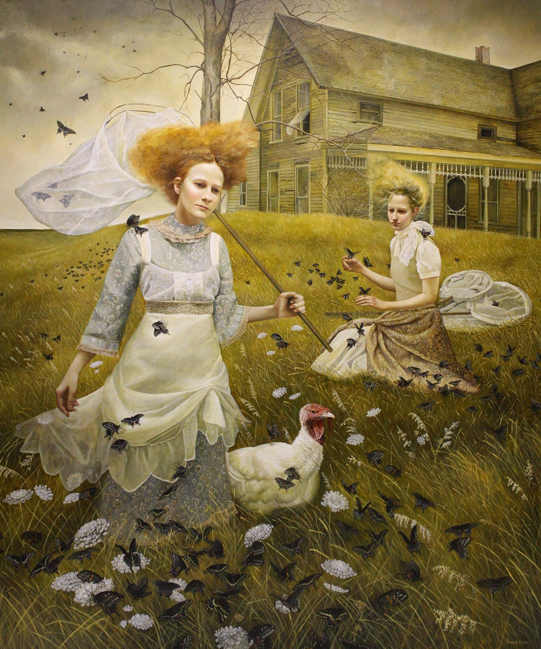 Andrea Kowch Figurative Print - Sojourn - Limited Edition Hand Signed Print