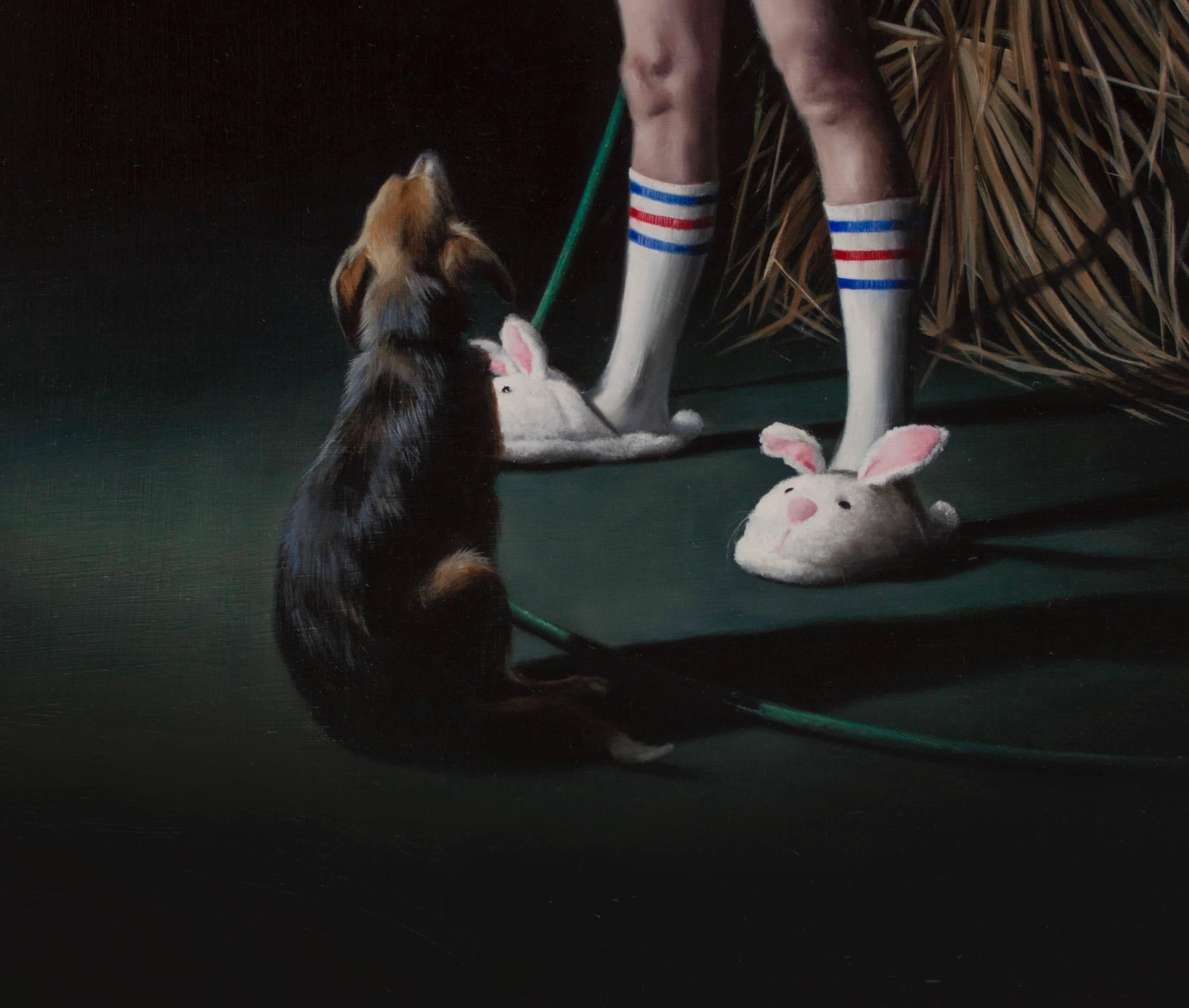 The Standoff - American Realist Painting by Rachel Moseley