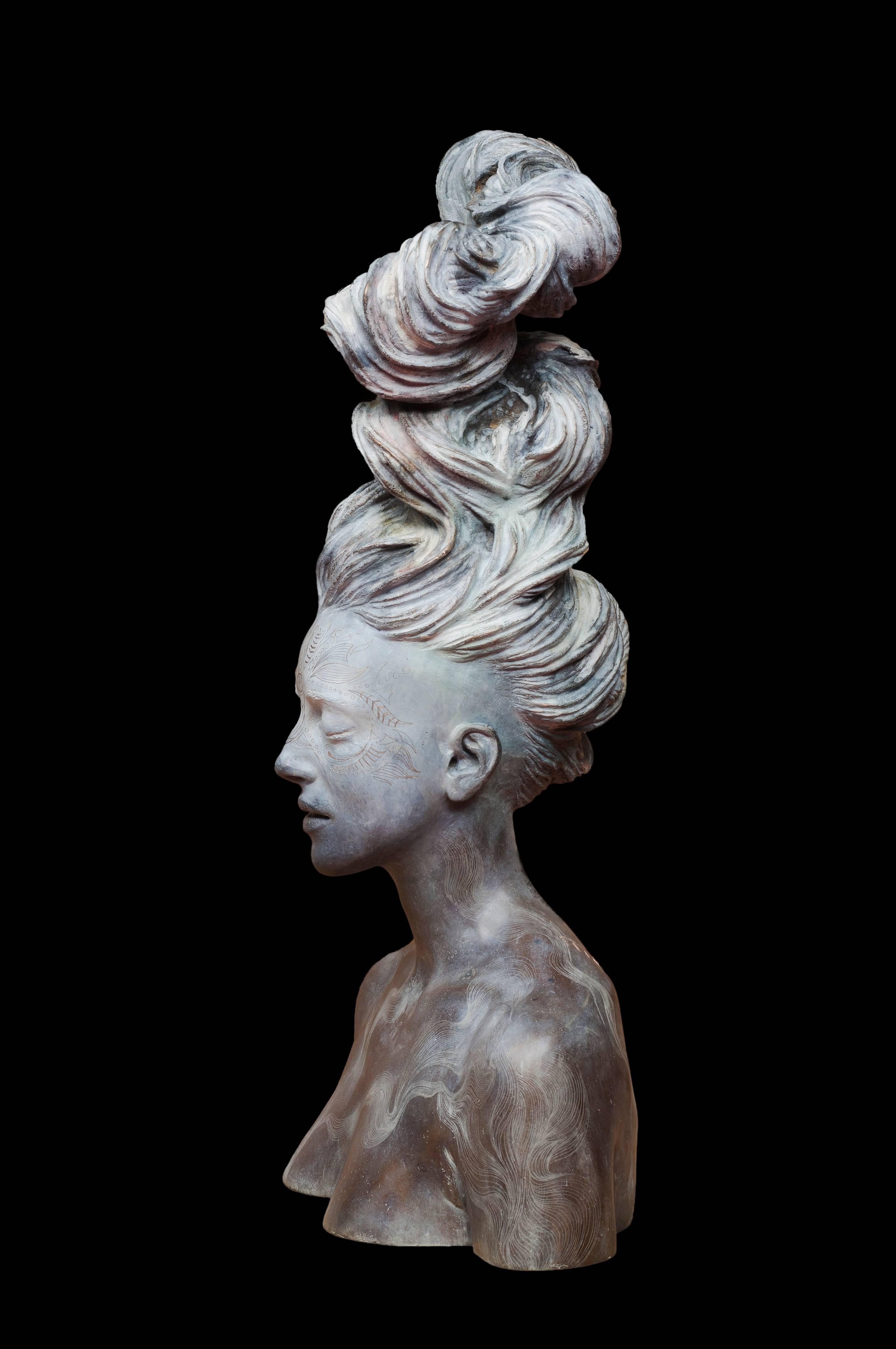 African Fragility 4/8 - Sculpture by Gabriel Moreno
