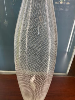 Stunning, Large Hand-Blown Vase by Renowned Glass Artist Ben Edols, Signed