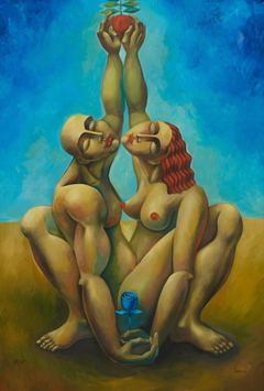 Stunning Large Yuri Yuroz Hand-Painted Serigraph on Canvas, $8000+ in Galleries