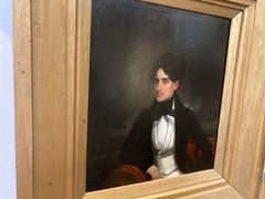 Superb American Portrait of Young Gentleman, circa 1835–1840, Oil on Canvas