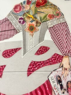 Mariana Paris Mon Amor: Renaissance Inspired Collage Art Mixed Media Painting