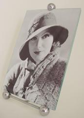 Large English Art Deco Chrome Triple-Sphere Desk Frame with Integral Easel