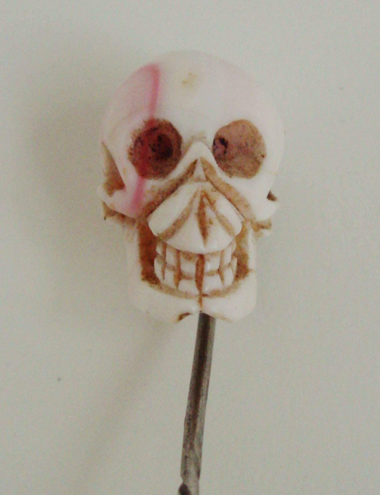 large skull pin