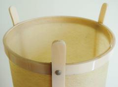 French Art Deco Polychrome Pastel Lucite Table Lamp with Fiberglass Shade