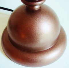 American Art Deco or Machine Age Chrome and Enamel Buck Rogers Accent Lamp